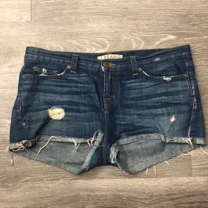 J Brand distressed denim shorts